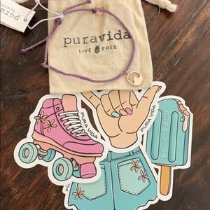 Pura Vida Rose Gold Wave Charm Bracelet